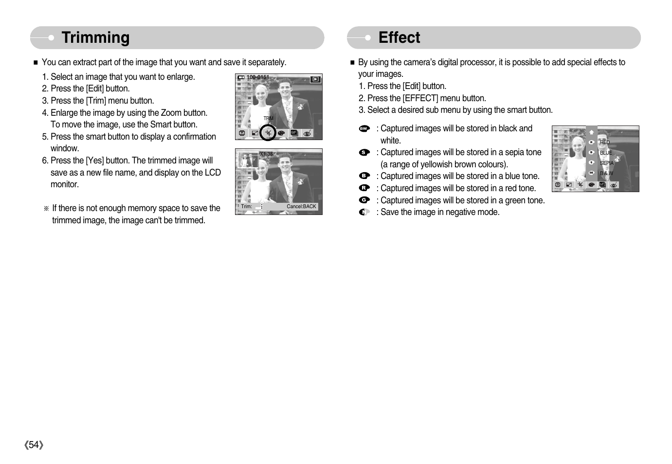 Effect trimming | Samsung EC-NV11ZBBA-US User Manual | Page 55 / 90