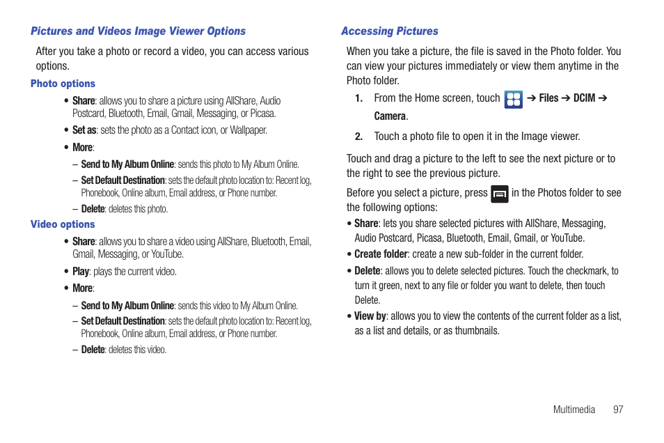 Samsung SGH-T959ZKBTMK User Manual | Page 101 / 219