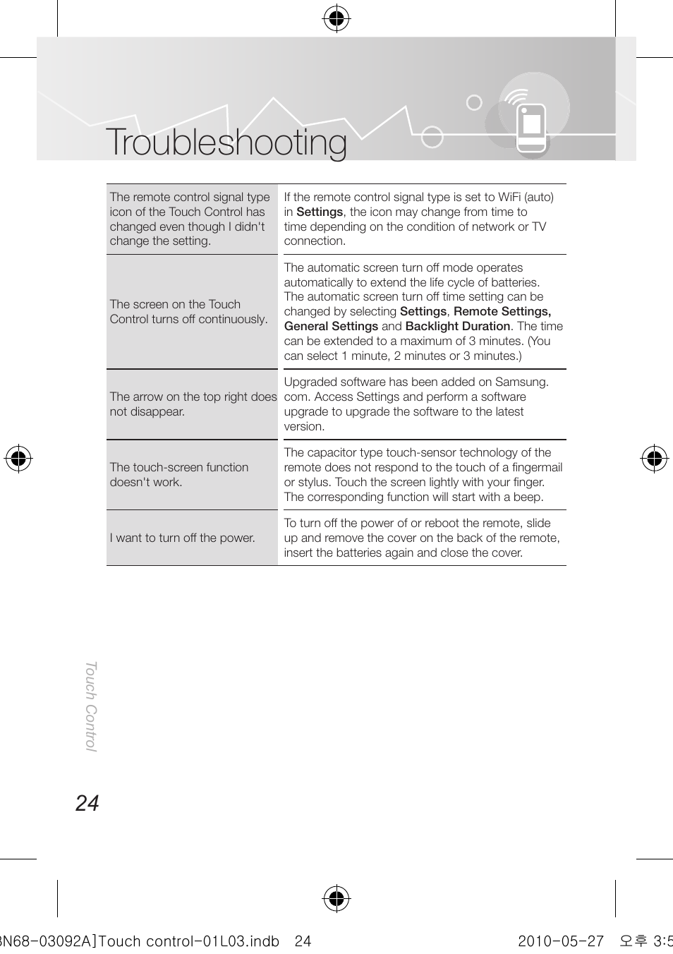 Troubleshooting | Samsung UN46C9000ZFXZA User Manual | Page 24 / 74