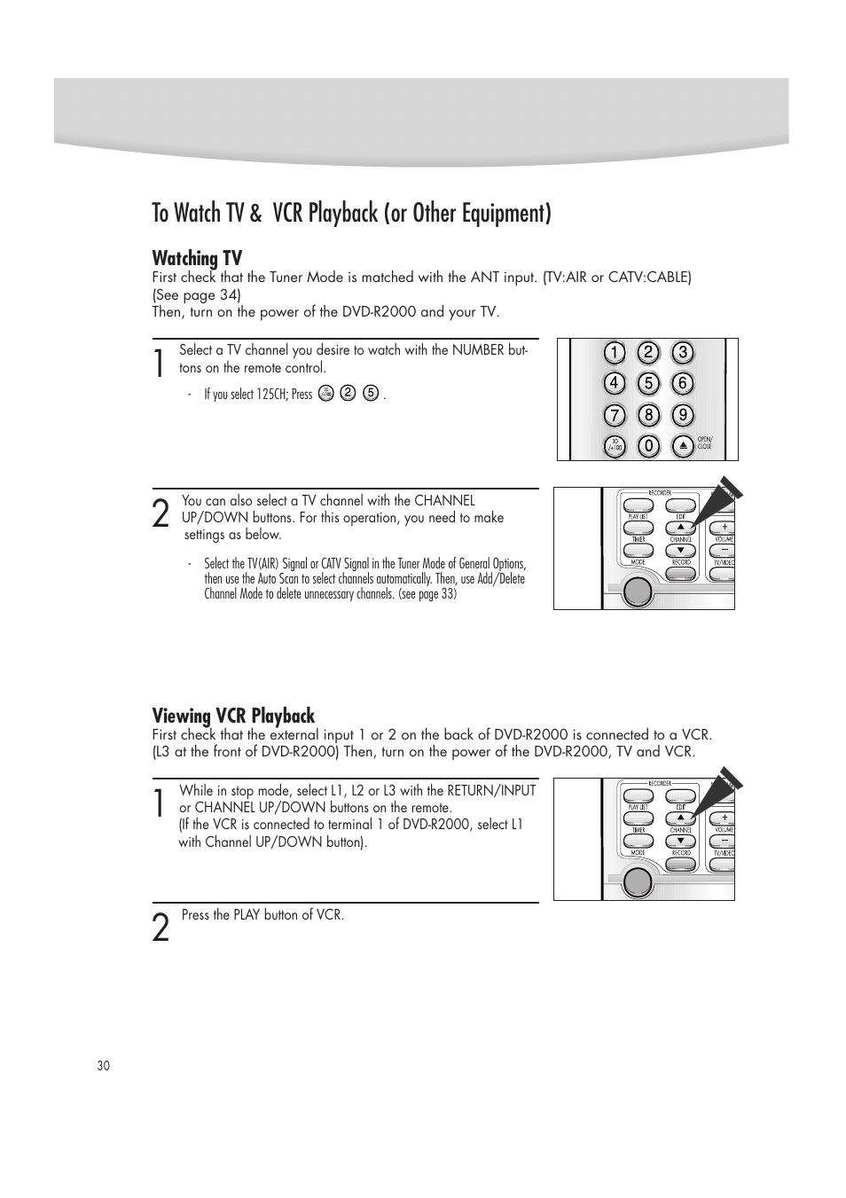 Samsung DVD-R2000 User Manual | Page 30 / 65