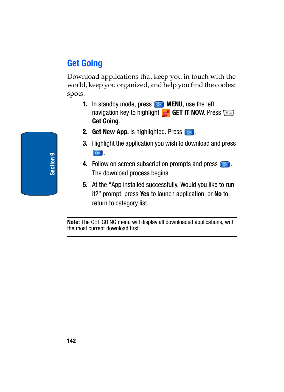 Get going | Samsung SCH-A950WRVXAR User Manual | Page 142 / 200
