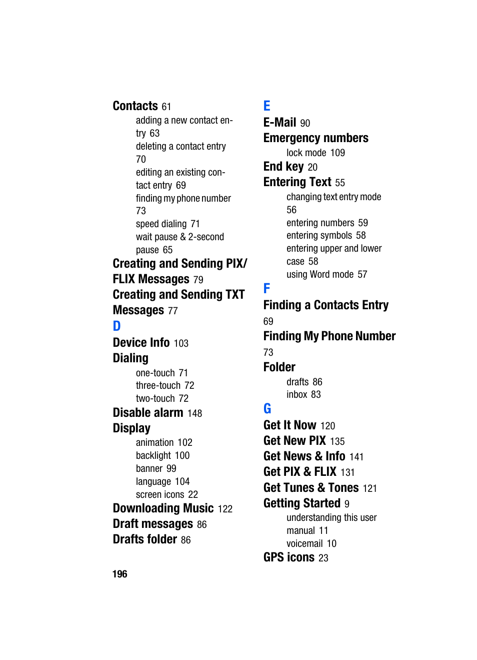 Samsung SCH-A950WRVXAR User Manual | Page 196 / 200
