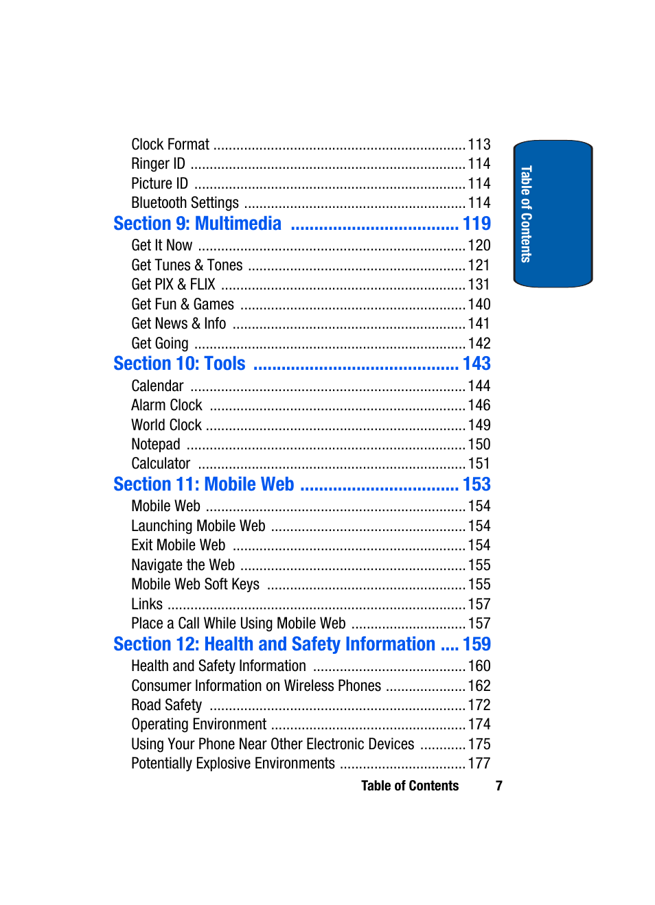 Samsung SCH-A950WRVXAR User Manual | Page 7 / 200