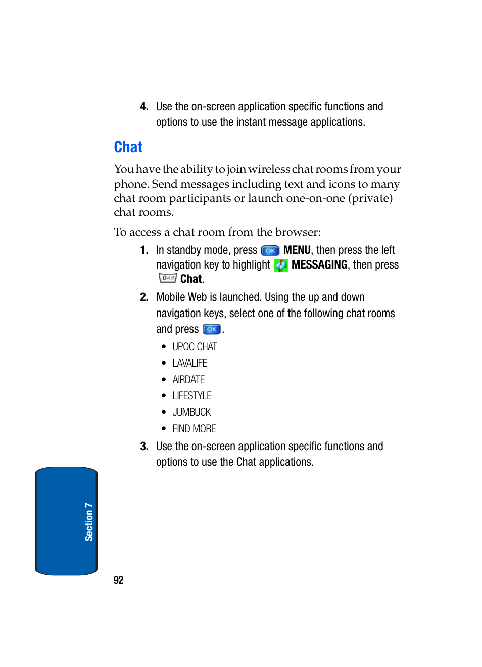 Chat | Samsung SCH-A950WRVXAR User Manual | Page 92 / 200