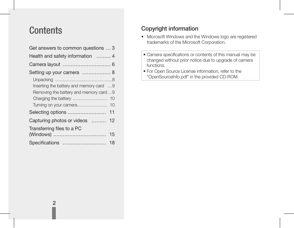 Samsung EC-PL80ZZBPSCA User Manual | Page 2 / 40