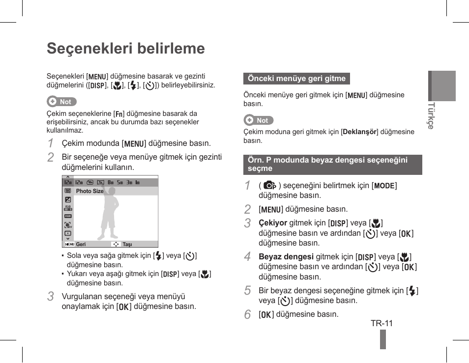 Seçenekleri belirleme | Samsung EC-PL80ZZBPSCA User Manual | Page 29 / 40