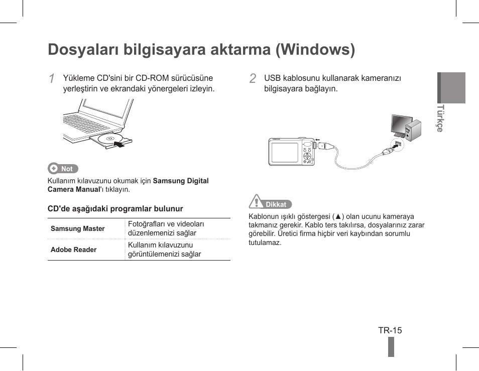 Dosyaları bilgisayara aktarma (windows) | Samsung EC-PL80ZZBPSCA User Manual | Page 33 / 40