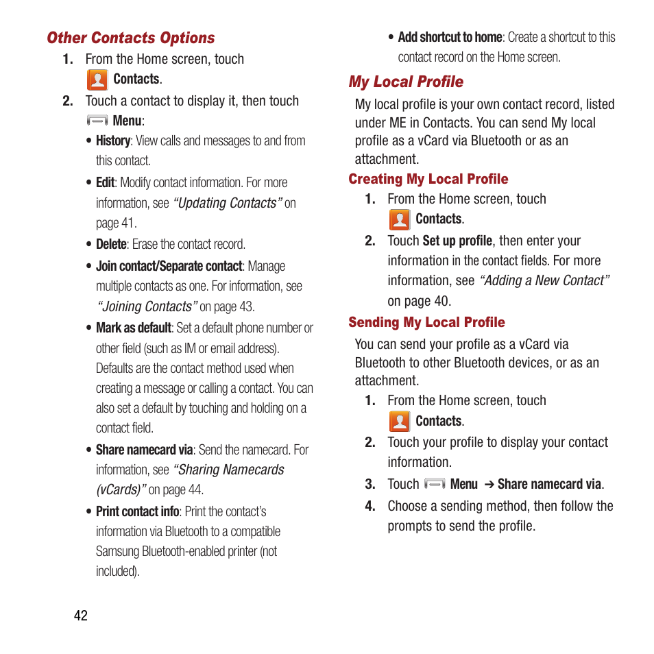 Samsung SPH-L300ZSAVMU User Manual | Page 46 / 161