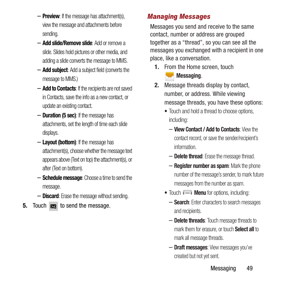 Samsung SPH-L300ZSAVMU User Manual | Page 53 / 161