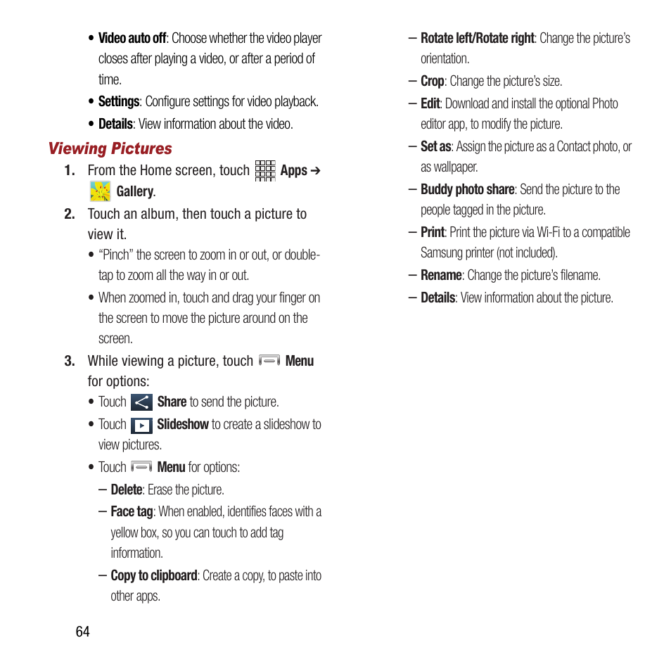 Samsung SPH-L300ZSAVMU User Manual | Page 68 / 161