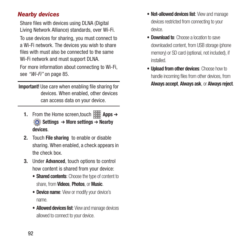 Samsung SPH-L300ZSAVMU User Manual | Page 96 / 161