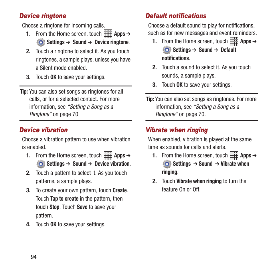 Samsung SPH-L300ZSAVMU User Manual | Page 98 / 161