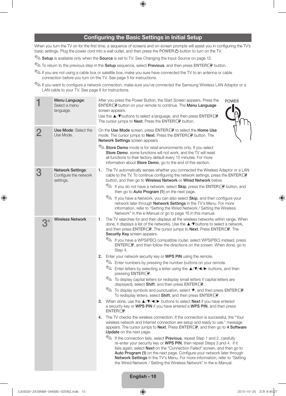 Info guide | Samsung UN40FH6030FXZA User Manual | Page 10 / 23