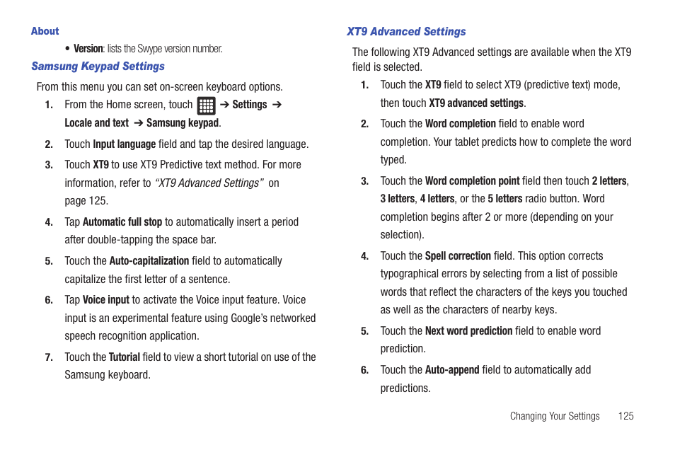 Samsung SGH-T849ZKDTMB User Manual | Page 129 / 158