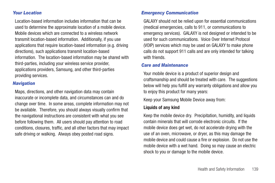 Samsung SGH-T849ZKDTMB User Manual | Page 143 / 158