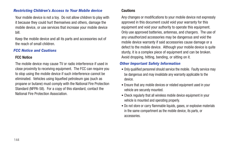 Samsung SGH-T849ZKDTMB User Manual | Page 148 / 158