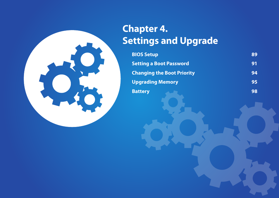Chapter 4. settings and upgrade | Samsung NP540U3C-A01US User Manual | Page 89 / 145