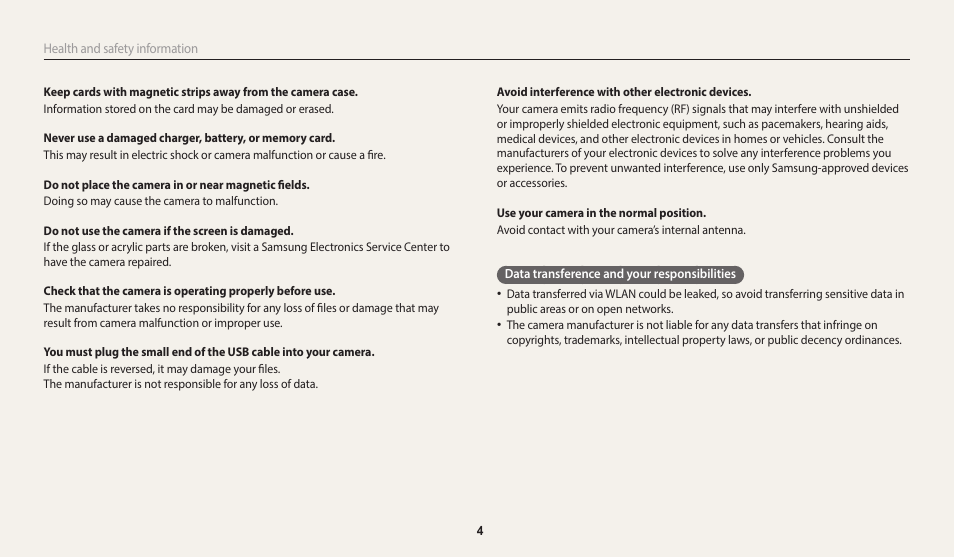 Samsung EC-WB2200BPBUS User Manual | Page 5 / 162