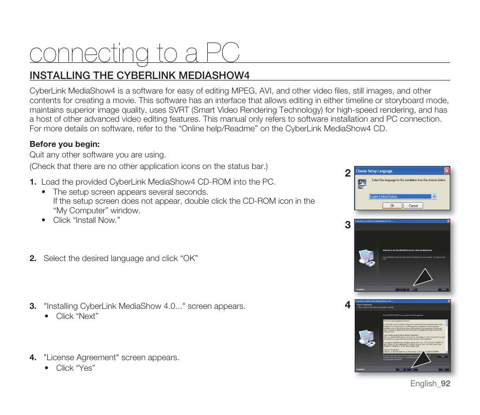 Connecting to a pc | Samsung SMX-F33BN-XAA User Manual | Page 102 / 131