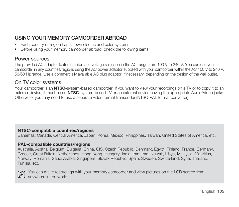 Samsung SMX-F33BN-XAA User Manual | Page 115 / 131