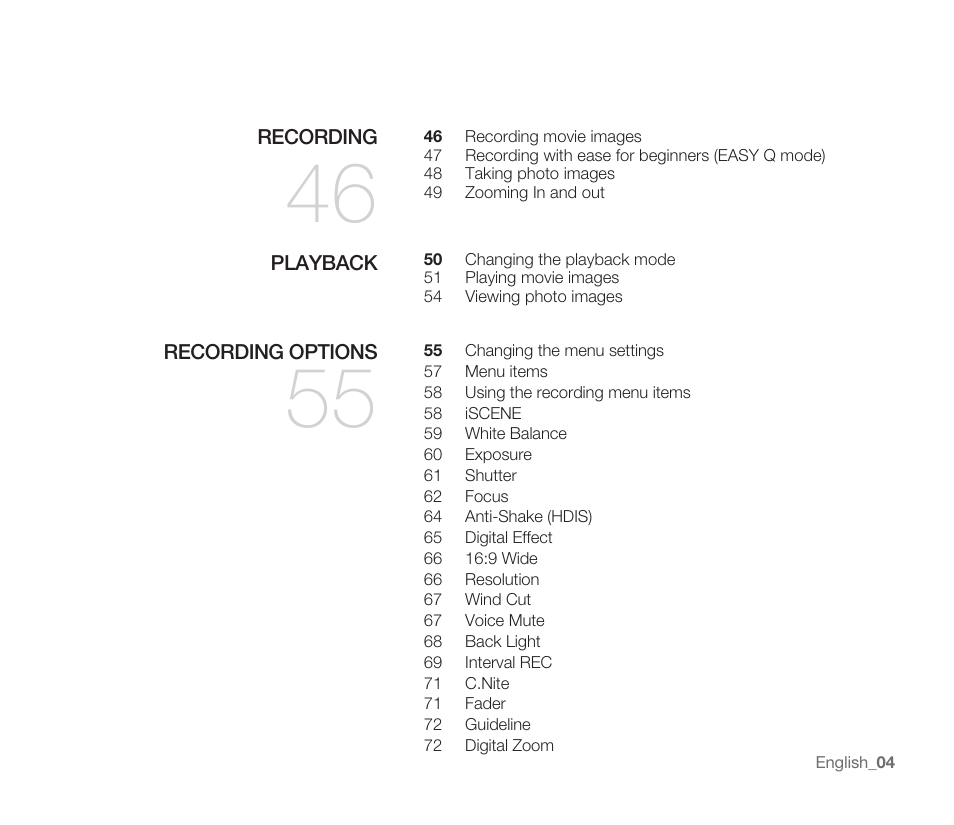 Samsung SMX-F33BN-XAA User Manual | Page 14 / 131