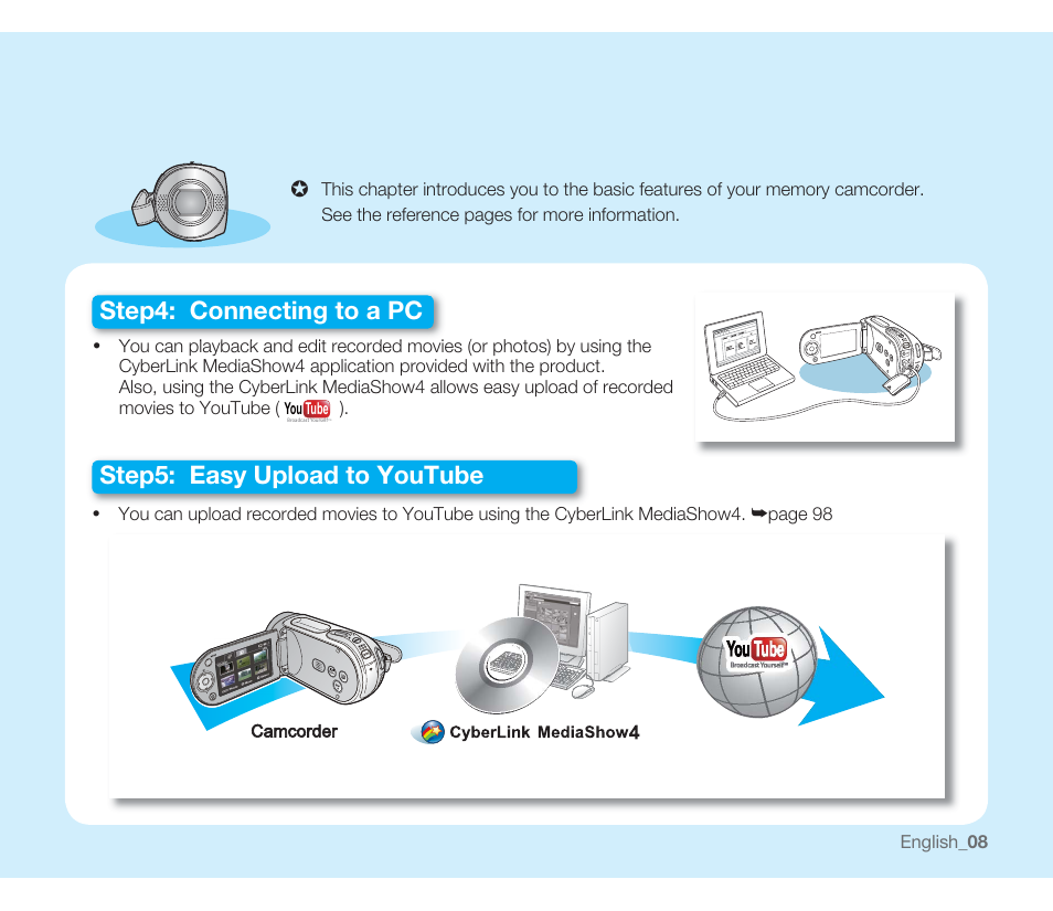 You tube | Samsung SMX-F33BN-XAA User Manual | Page 18 / 131