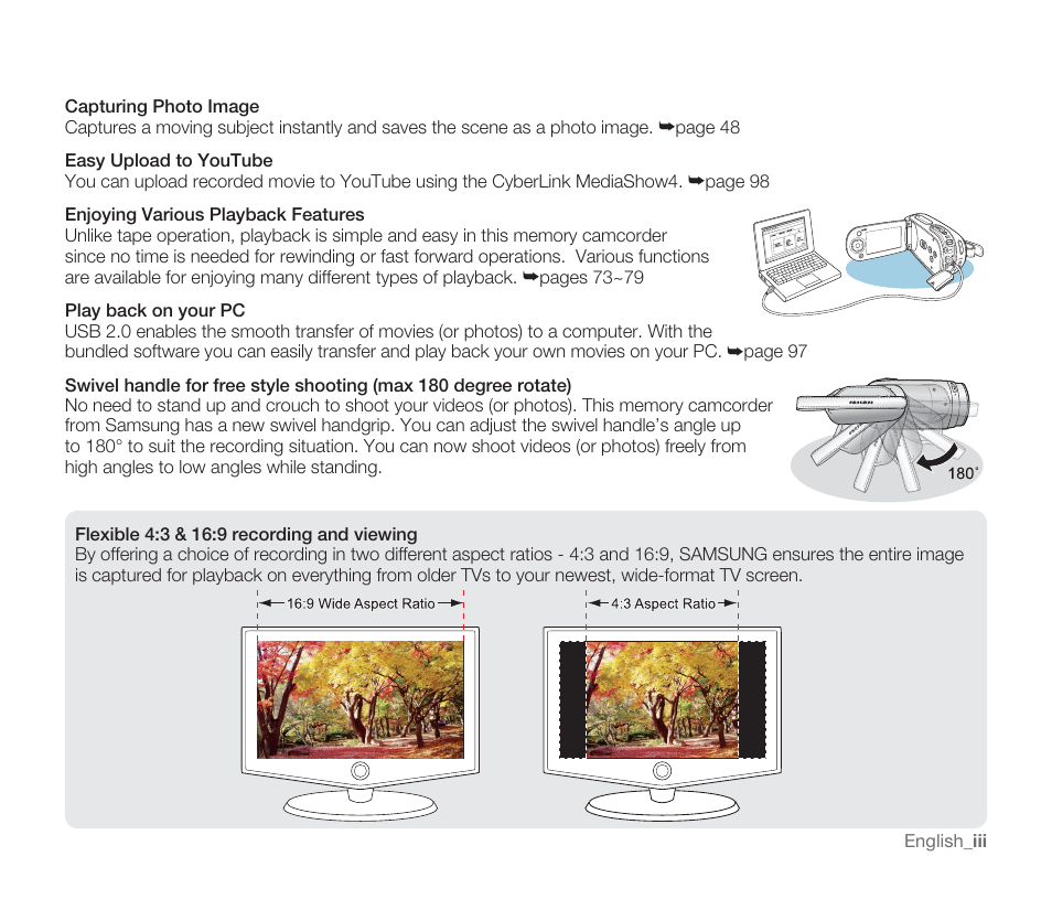 Samsung SMX-F33BN-XAA User Manual | Page 3 / 131