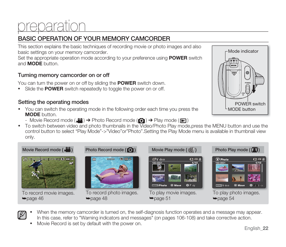 Preparation | Samsung SMX-F33BN-XAA User Manual | Page 32 / 131