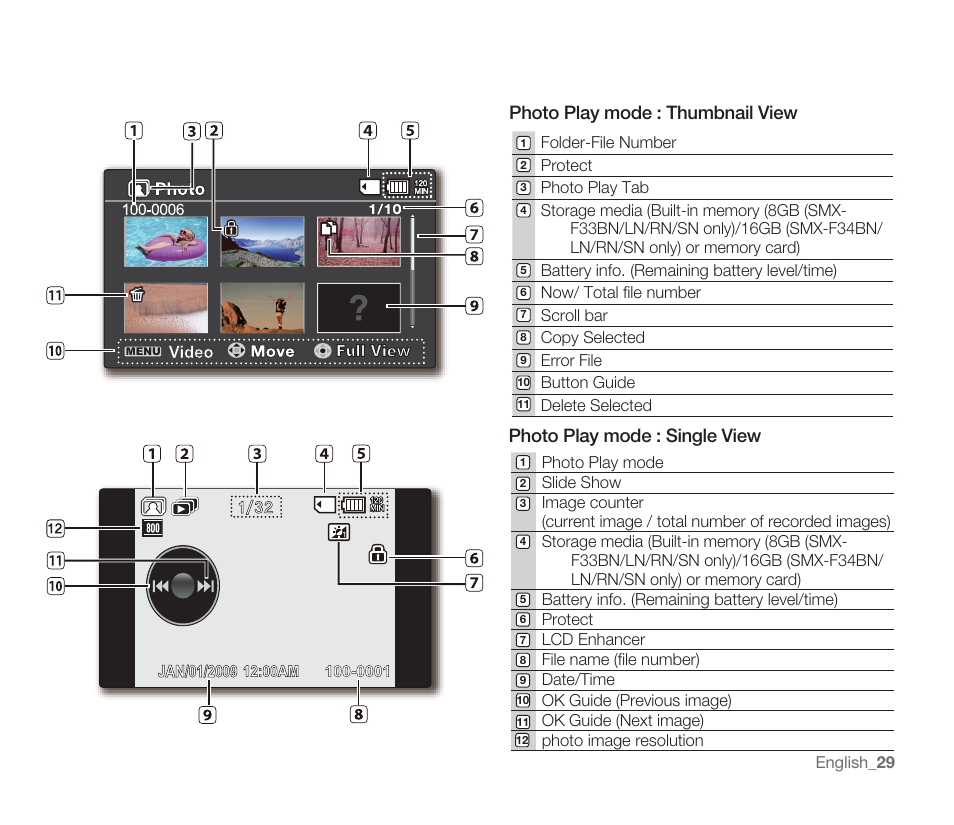 English _29 | Samsung SMX-F33BN-XAA User Manual | Page 39 / 131