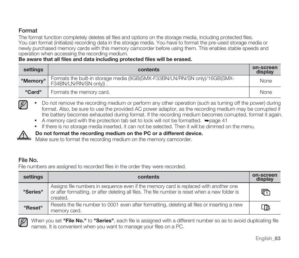 Samsung SMX-F33BN-XAA User Manual | Page 93 / 131