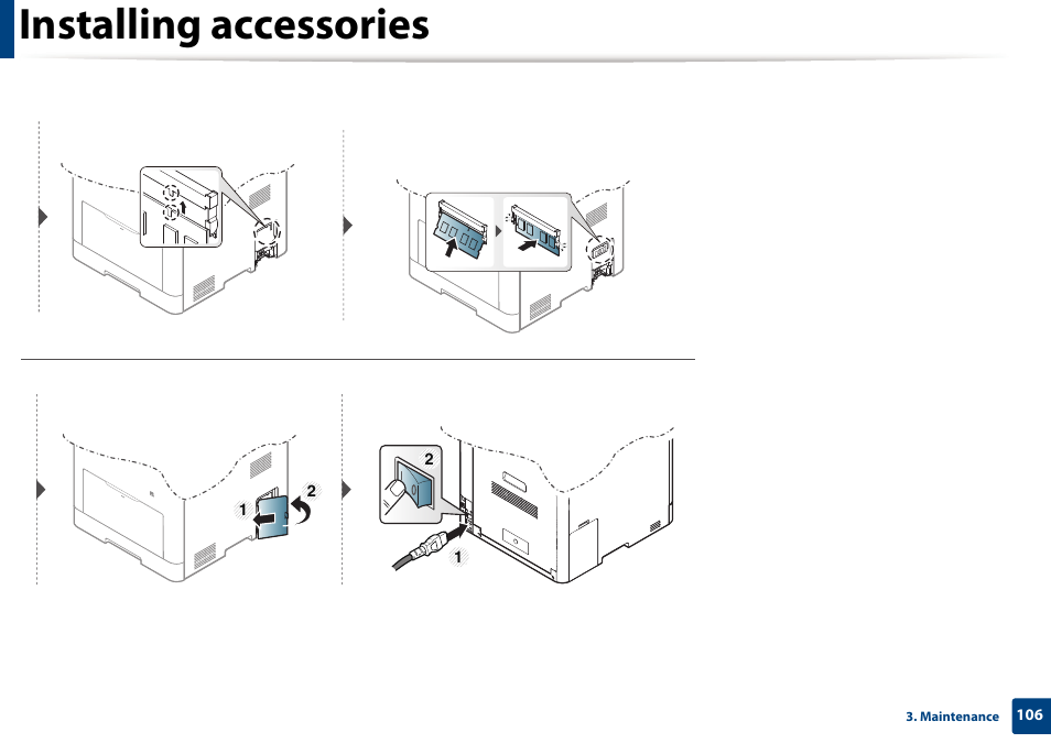 Installing accessories | Samsung CLX-4195N-XAX User Manual | Page 106 / 423