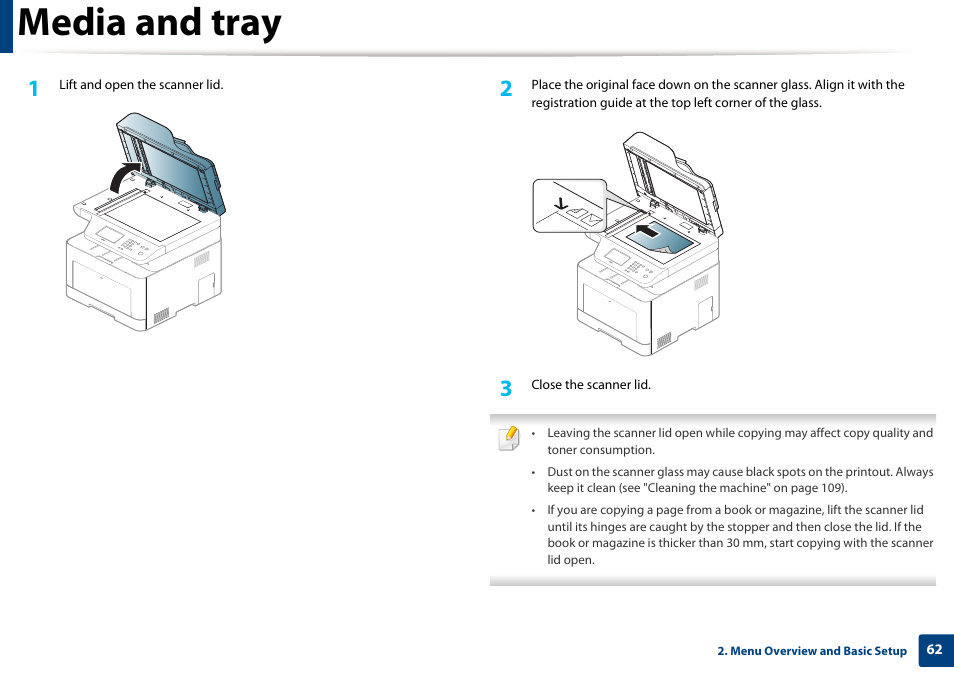 Media and tray | Samsung CLX-4195N-XAX User Manual | Page 62 / 423
