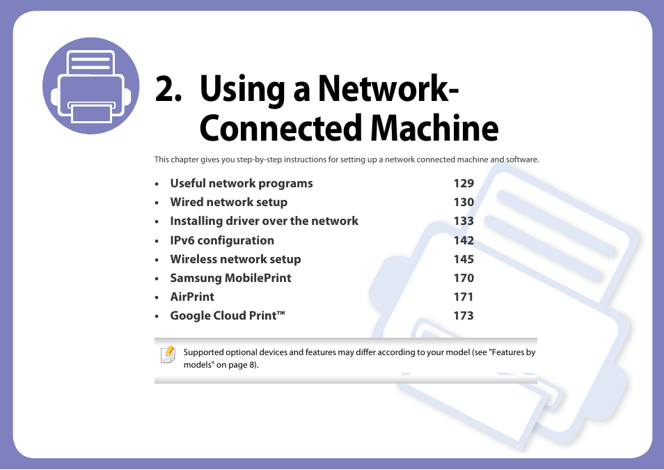 Using a network- connected machine | Samsung SL-M4020ND-TAA User Manual | Page 128 / 273