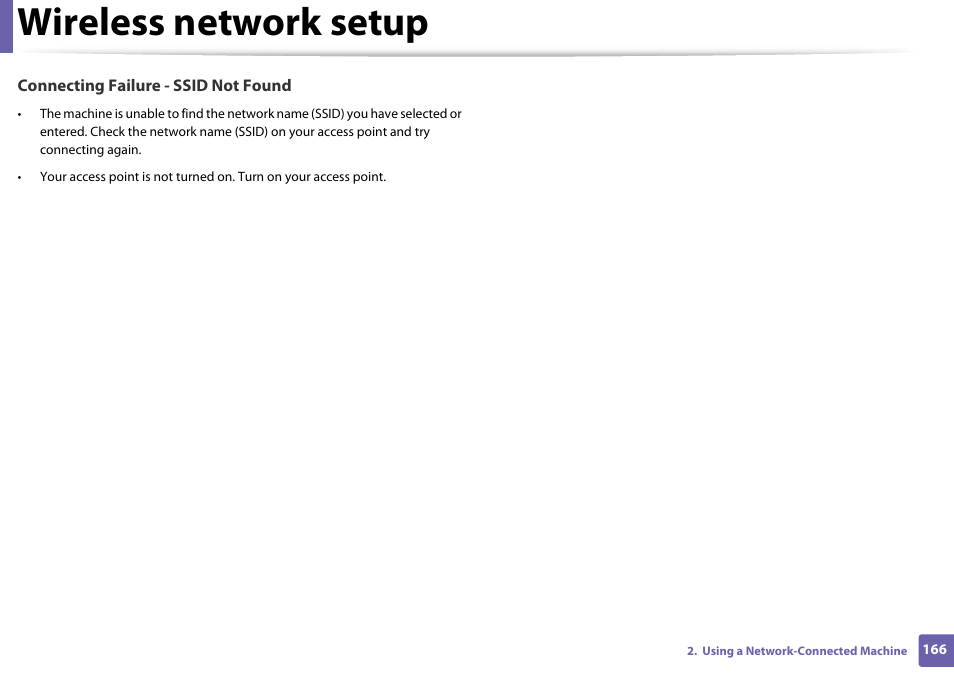 Wireless network setup | Samsung SL-M4020ND-TAA User Manual | Page 166 / 273