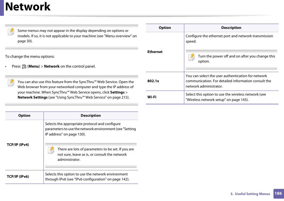 Network | Samsung SL-M4020ND-TAA User Manual | Page 186 / 273