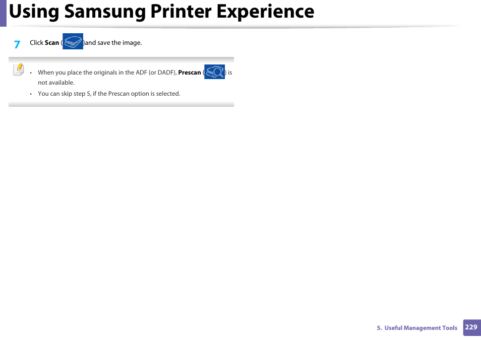 Using samsung printer experience | Samsung SL-M4020ND-TAA User Manual | Page 229 / 273