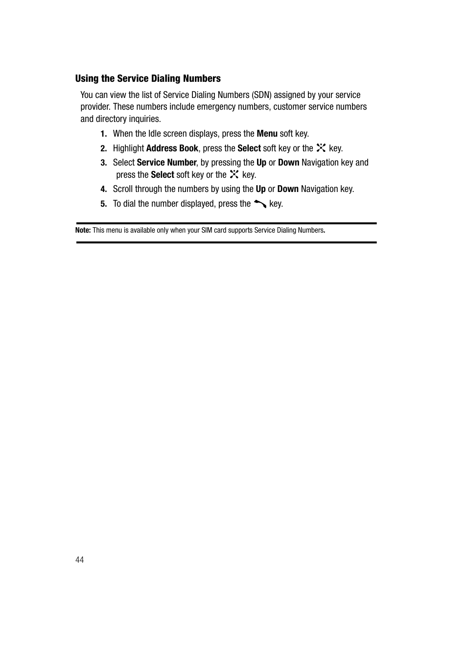 Samsung SGH-C417ZDACIN User Manual | Page 44 / 109