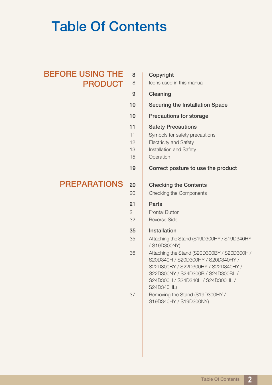 Samsung LS22D300NY-ZA User Manual | Page 2 / 120