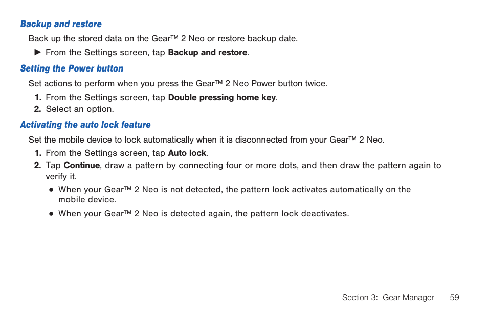 Samsung SM-R3810ZOAXAR User Manual | Page 59 / 95