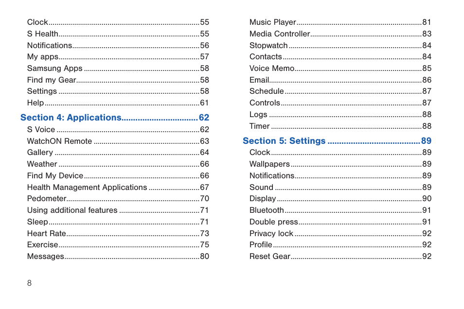 Samsung SM-R3810ZOAXAR User Manual | Page 8 / 95