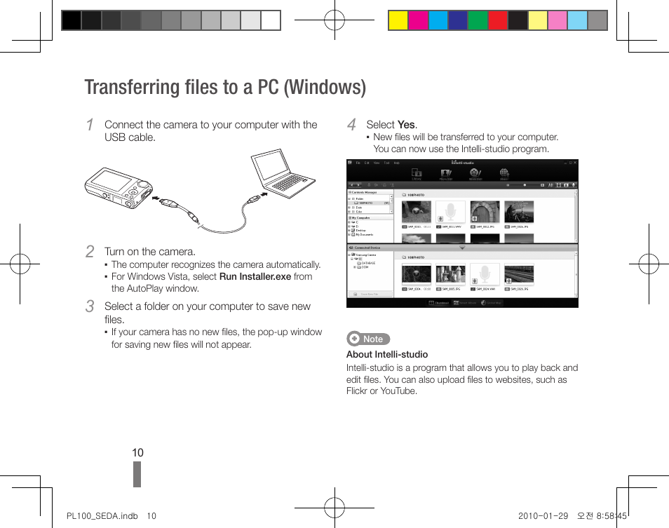 Transferring files to a pc (windows) | Samsung EC-PL100ZBPBPY User Manual | Page 30 / 36