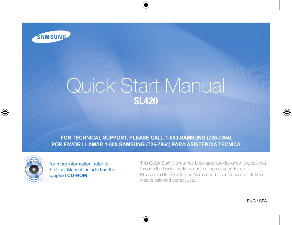 Samsung EC-SL420SBP-US User Manual | 22 pages