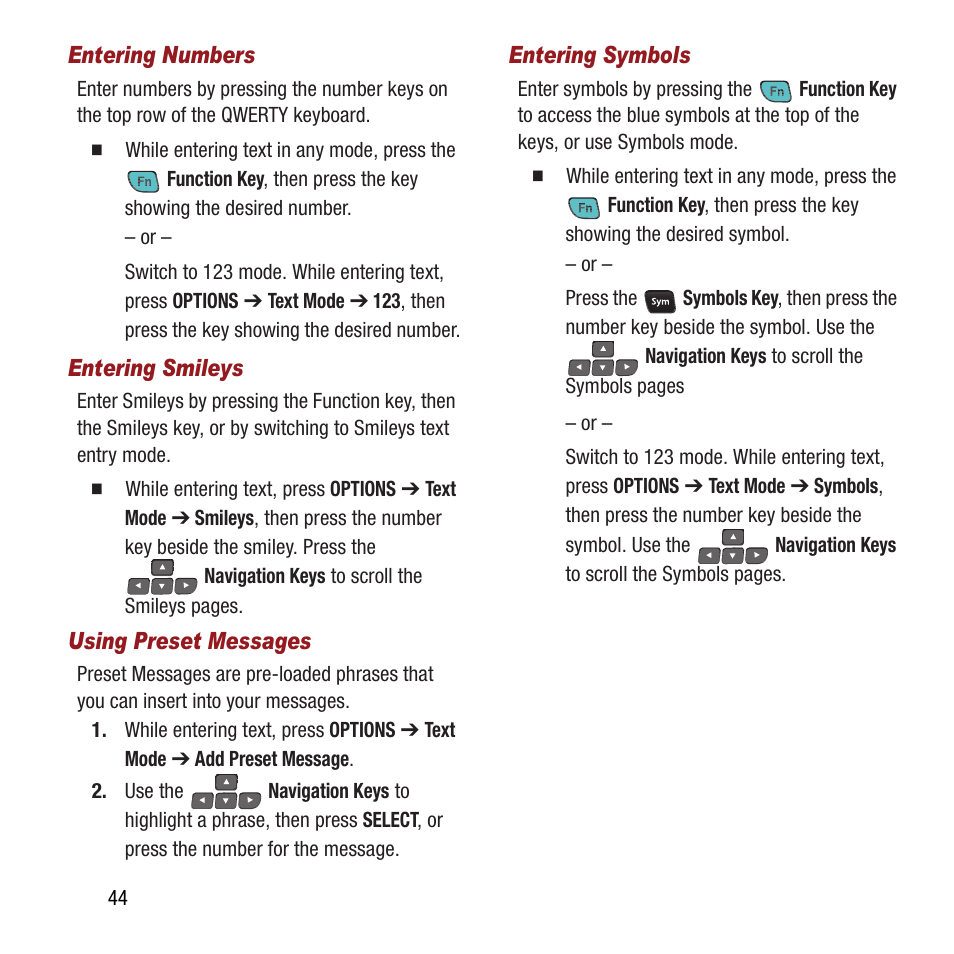 Samsung SPH-M390ZSAVMU User Manual | Page 48 / 133