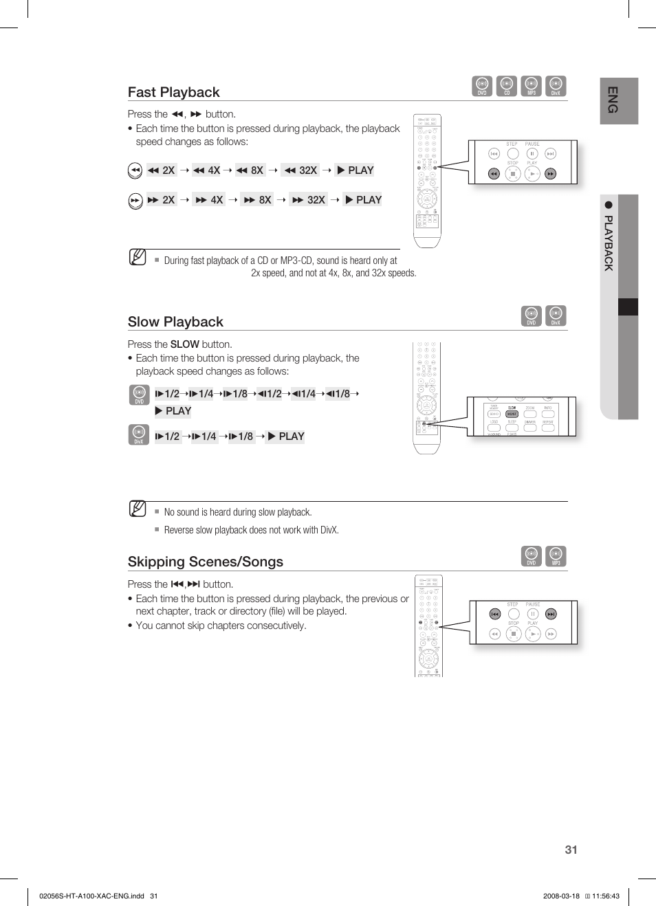 Samsung HT-A100T-XAA User Manual | Page 31 / 60