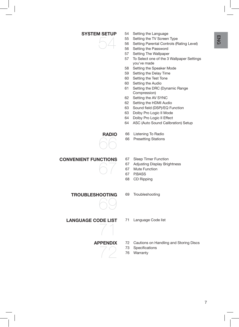 Samsung HT-Z420T-XAA User Manual | Page 7 / 78