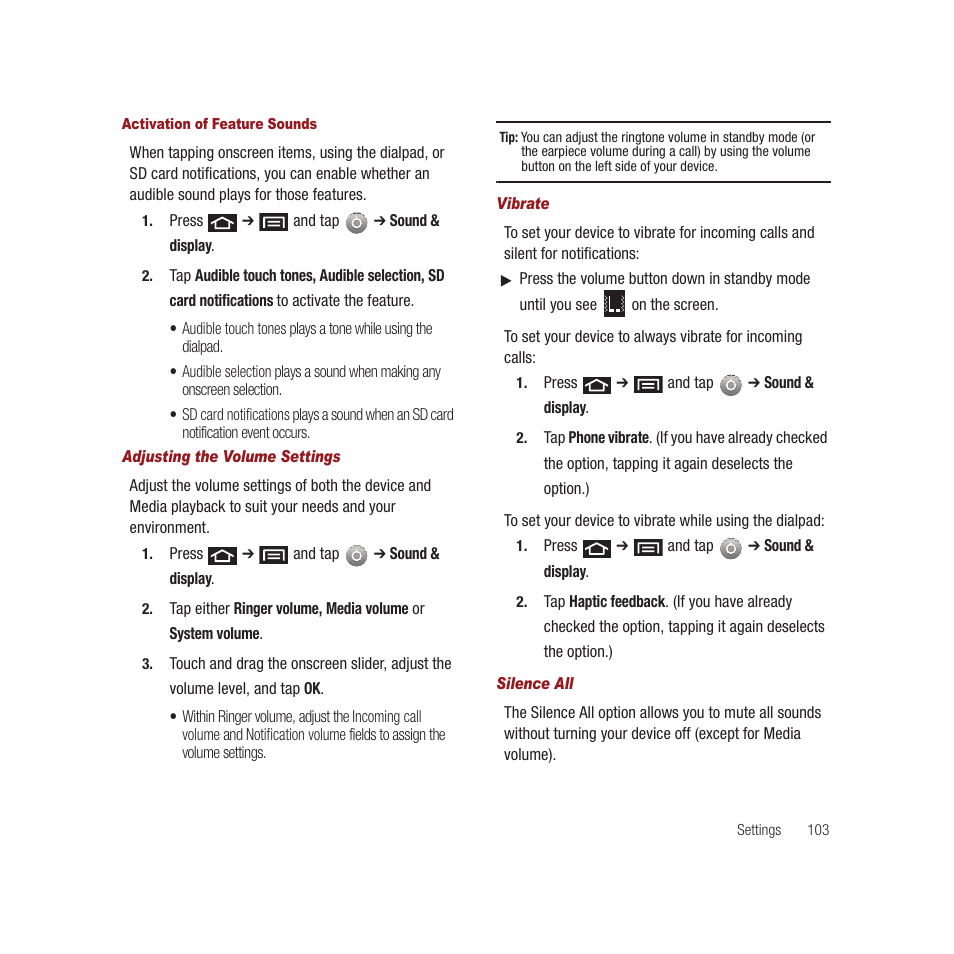 Samsung SPH-M910CAAVMU User Manual | Page 110 / 156