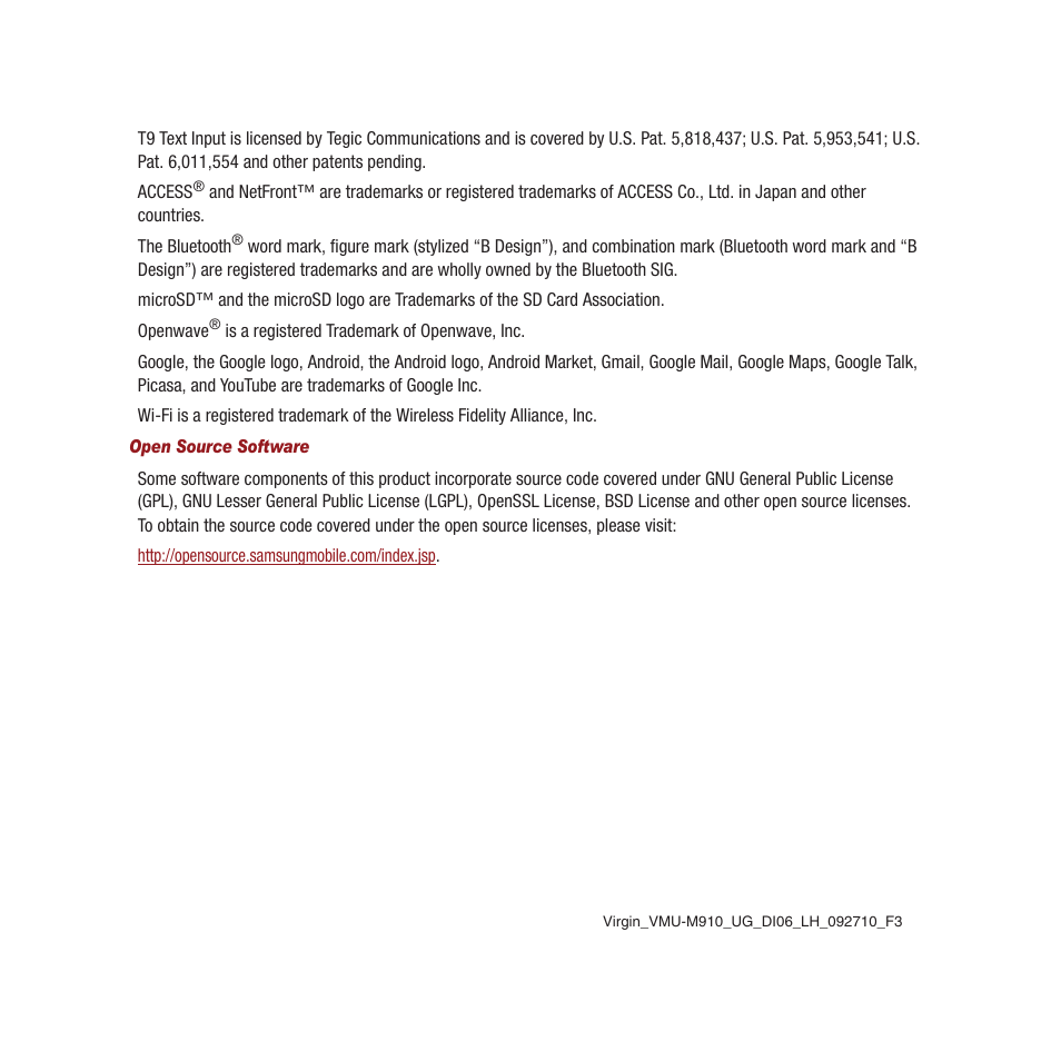 Samsung SPH-M910CAAVMU User Manual | Page 3 / 156