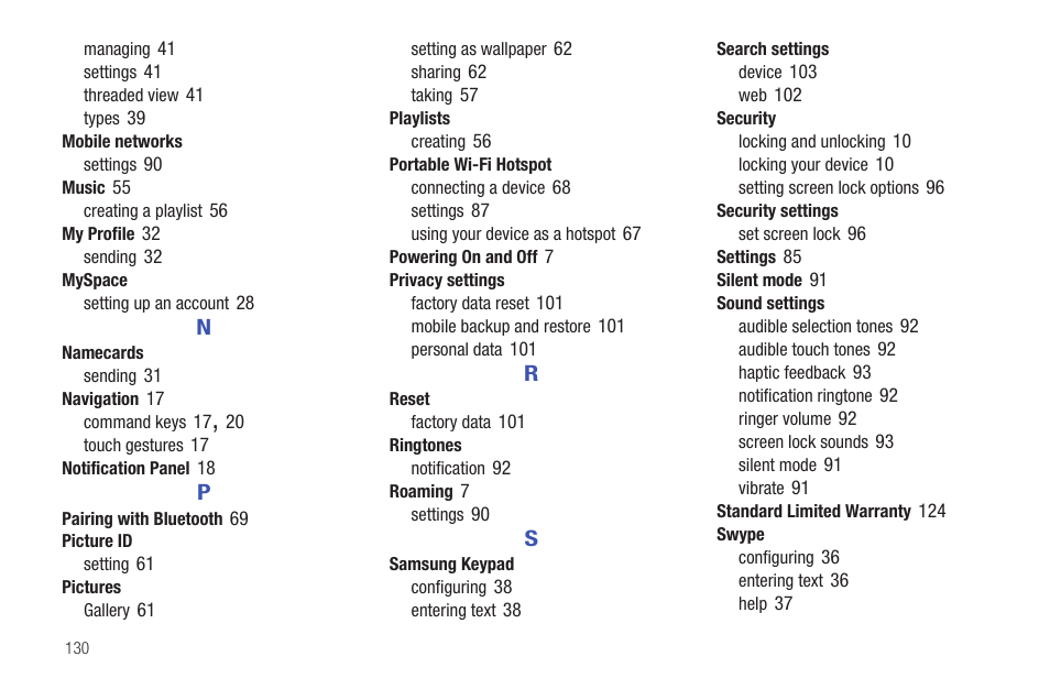 Samsung SCH-I800NSAUSC User Manual | Page 134 / 135