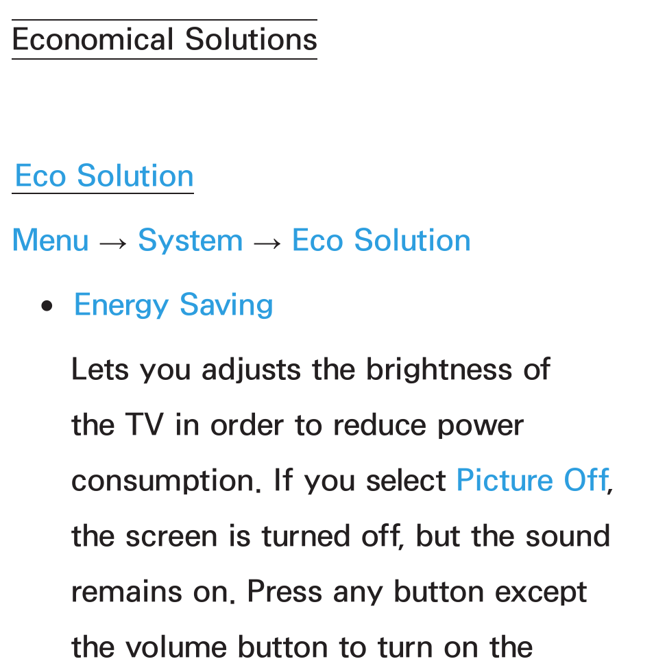 Economical solutions | Samsung UN46ES6100GXZE User Manual | Page 197 / 721