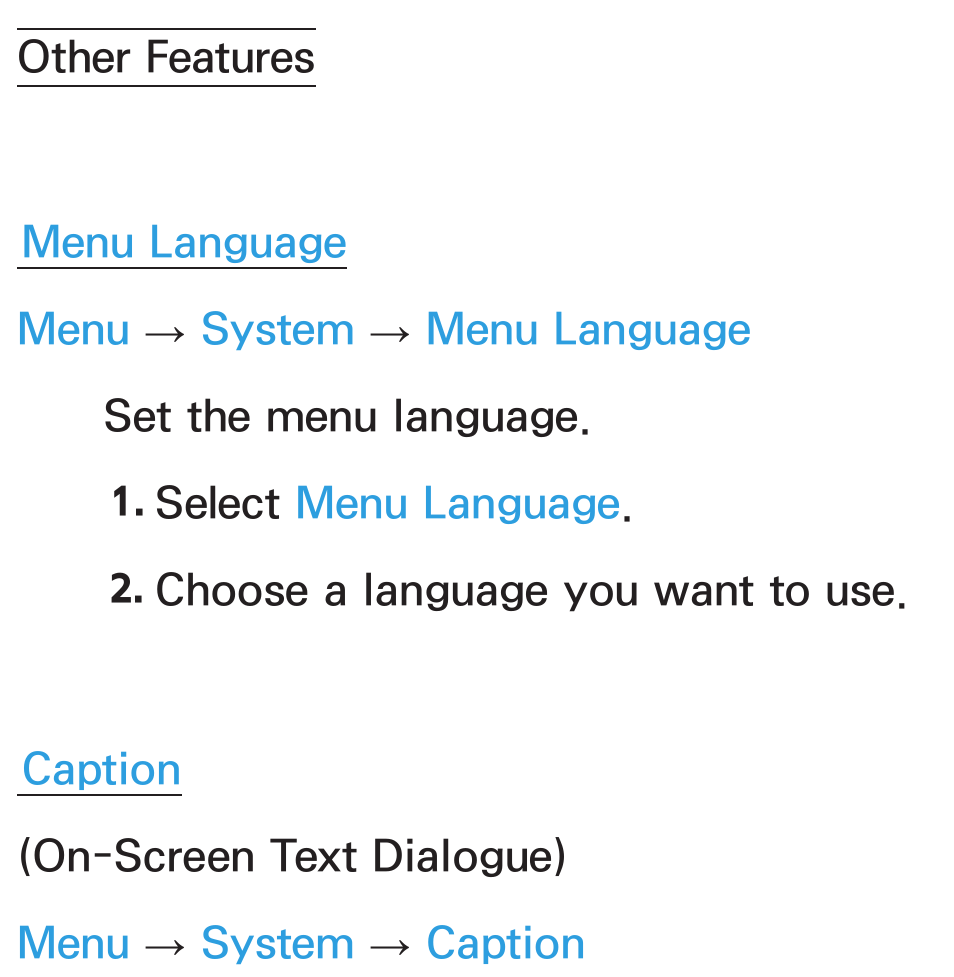 Other features | Samsung UN46ES6100GXZE User Manual | Page 214 / 721